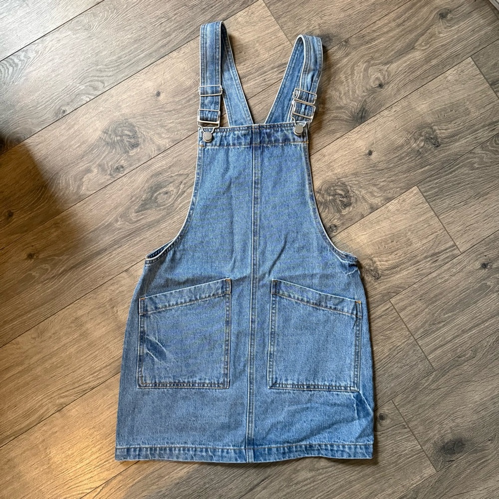 Forever 21 Blue Denim Overall Dress